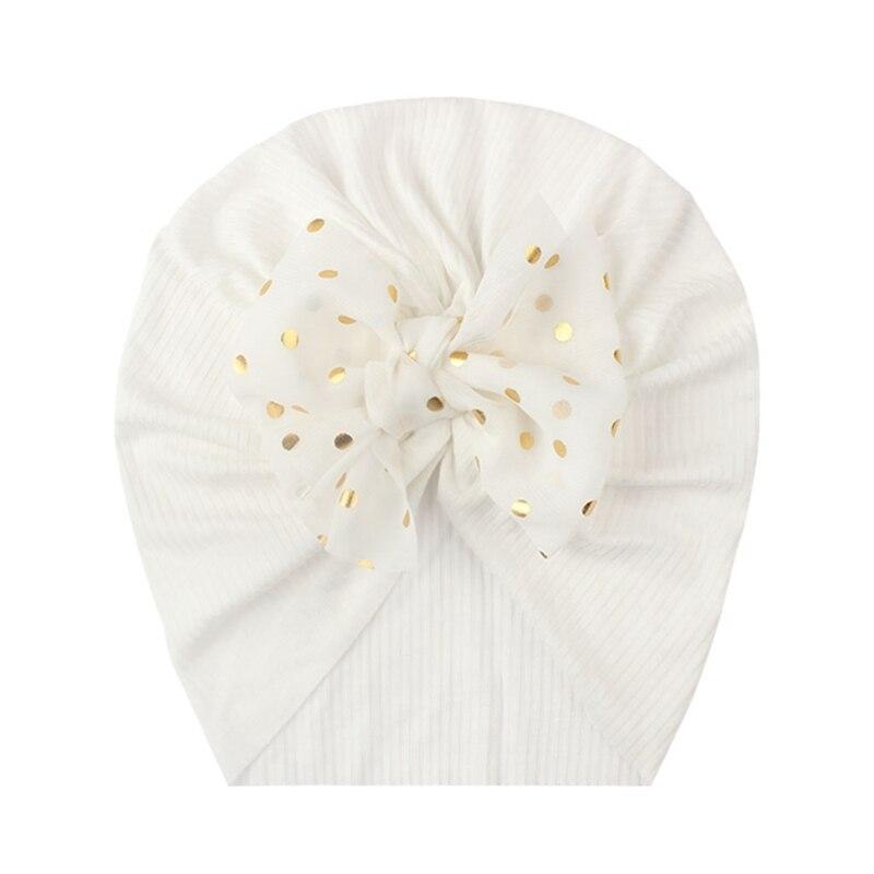 Newborn Infant Baby Turban Toddler Kids Boy Girl Cotton Blends Hat Lovely Soft Cute Bow Knot Beanies Baby Gifts