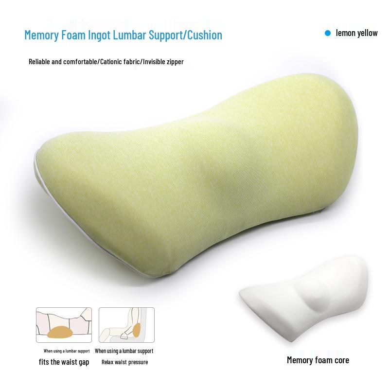 Memory Foam Autositz Lendenstützkissen - Atmungsaktive Rückenlehnenpolsterung für den Sommer