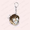 Popular Eddsworld Tord Keychains for Accessories Bag  Anime Comic Ringo Edds Meme Keyrings Jewelry Gamers Fans Friends Gifts