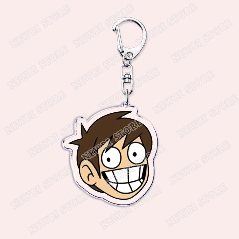 Popular Eddsworld Tord Keychains for Accessories Bag  Anime Comic Ringo Edds Meme Keyrings Jewelry Gamers Fans Friends Gifts