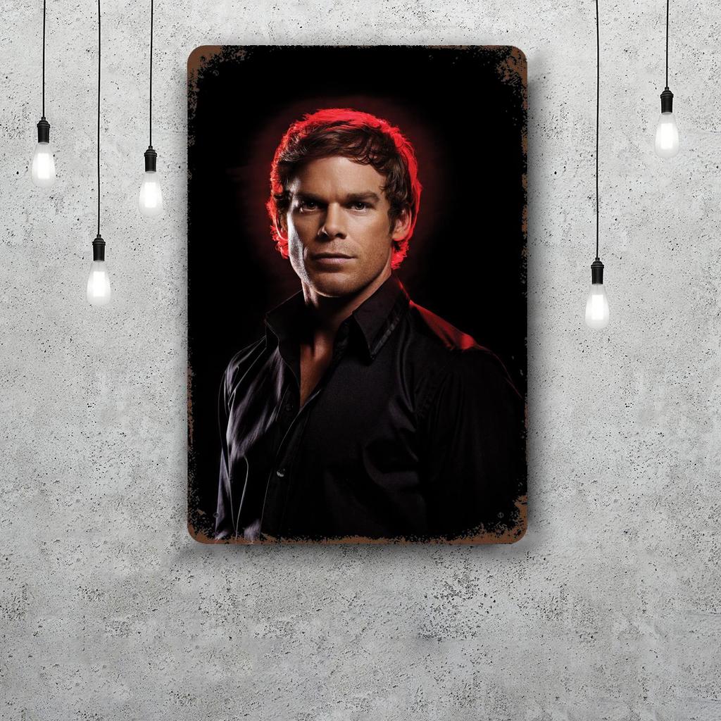 Dexter TV Show Vintage Metal Tin Signs Posters Decor Retro Metal Plaque Wall Art Decor for Garage Bar