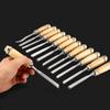 12x/Set Carving Tool Set Sculpture Woodworking Carving Chisel Set for Hobbyists