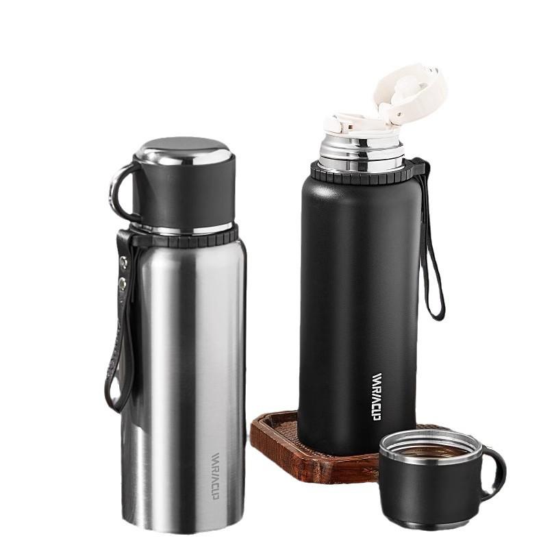 Men's Large Stainless Steel Insulated Mug, 2023 Edition - Portable Tea & Water Kettle Cup.