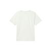 Timberland Solid Logo Round Neck Short Sleeve T-Shirt Men Tops Vintage-White A6EUU-CM9