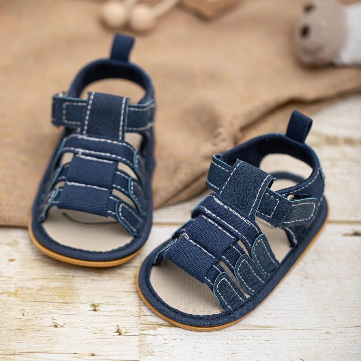 

Meckior Summer Baby Shoes Baby Boy Girl Sandal Non-slip Rubber Sole Infant First Walkers Toddler Casual Baby Boy Garden Sandals 20