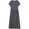 Gap Logo Embroidered Slim Fit Round Neck Short Sleeve Dress Women Dresses 902797