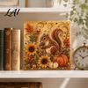 Autumn Faux Pearl Painting Kit Kit Fall Theme Art DIY for Holiday Gift Craft Lovers Adults Fox Pumpkin 3D Set Thanksgiving Home Decor Handmade Bead