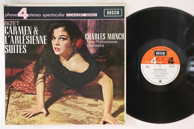 LP Record CHARLES MUNCH, NEW PHILHARMONIA ORC - Bizet Carmen & L'arlesienne Suites PFS4127 DECCA 1967 UK Classical Used