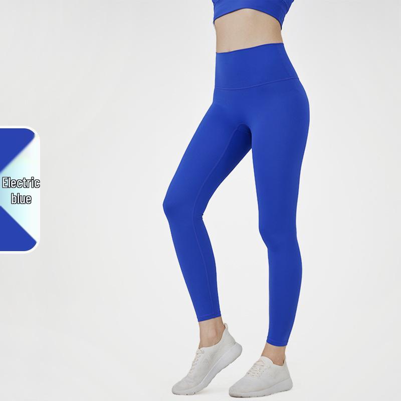 

European & American High Waist Butt-Lifting Yoga Pants - Nude Feel, Brushed Finish, No Embarrassment Line M