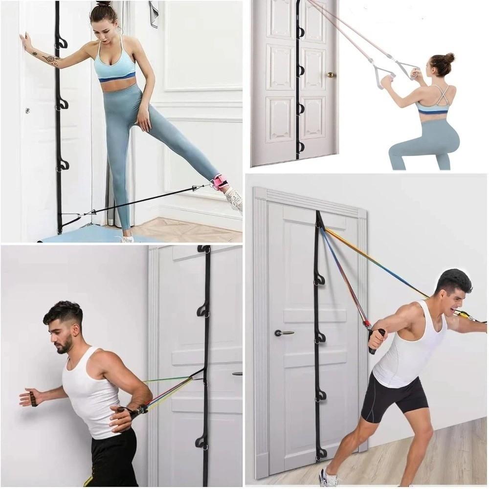Home Fitness Hanging Tension Rope Without Punching Buckle Belt Portable Resistance Bands  Exercises