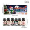 Candle Scents 6 Pieces Christmas Winter Fragrance Oils Set Long-Lasting Air Freshener for Purifier Meditation Yoga Spa Bedroom