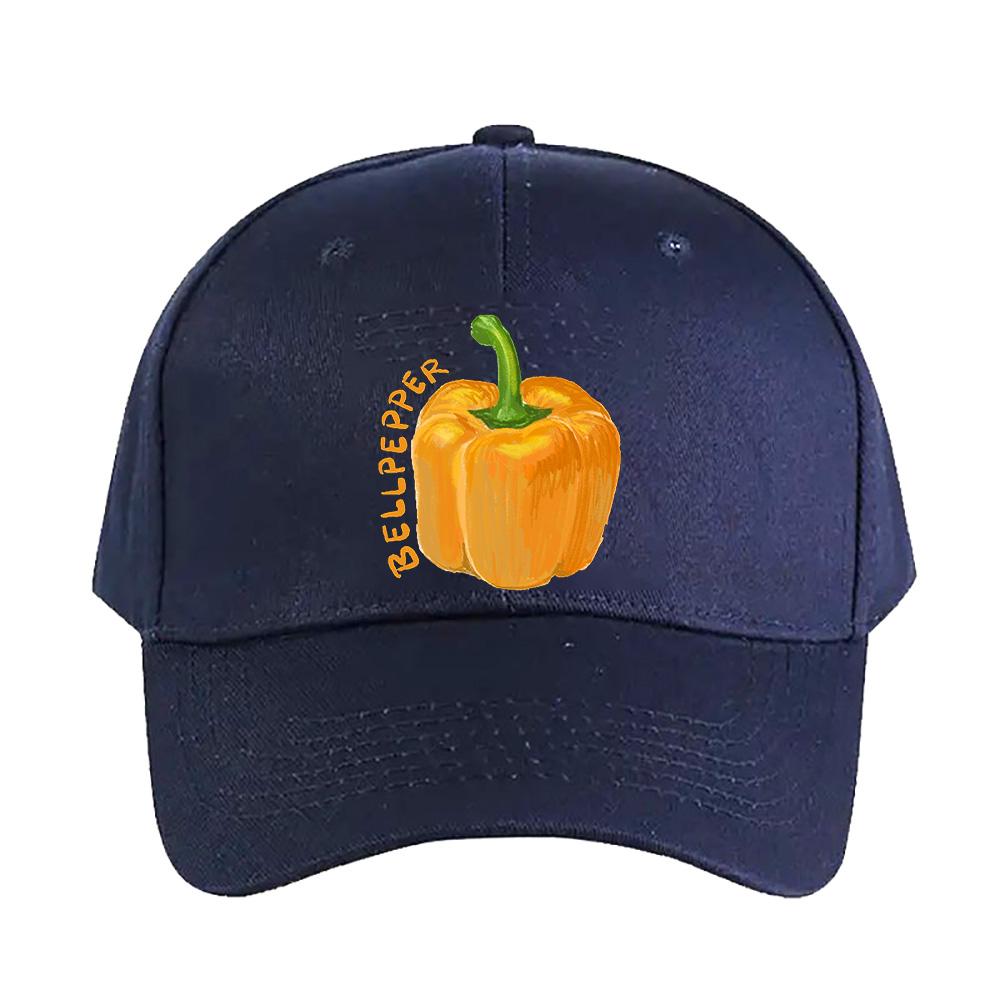 Yellow Bell Pepper Illustration Woman Man Baseball Cap Adult Adjustable with Curved Brim Hiking Fishing Hat sun hat duckbill cap