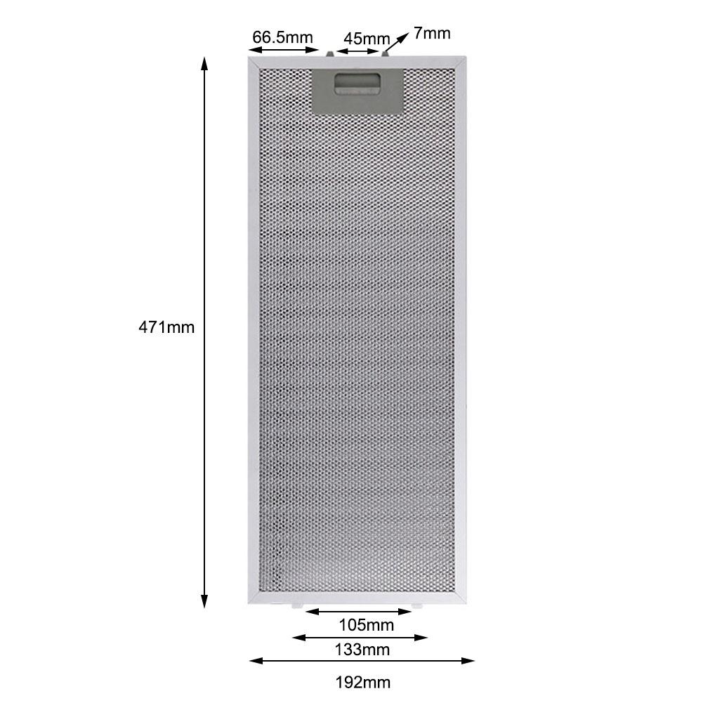 Cooker Hood Filters Metal Mesh Extractor Vent Filter Range Hood Metal Grease Filter Silver Exhaust Fans Kitchen Tools