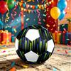 1pc Colorful Bars Lightweight PVC Training Soccer Ball, Size 5, Suitable for Indoor and Outdoor TrainingGift Y6038