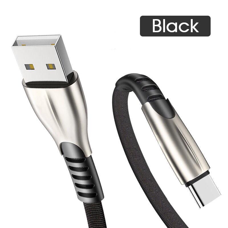 Cable de carga rápida de aleación de aluminio 6A, Cable de carga de 1m/2m aplicable a Android, Apple, tipo c, iPhone, ipad, OPPO, oneplus, Samsung