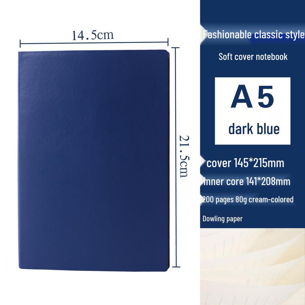 Korean Style Leather Cover Creative Diary Notebooks - Set of 5