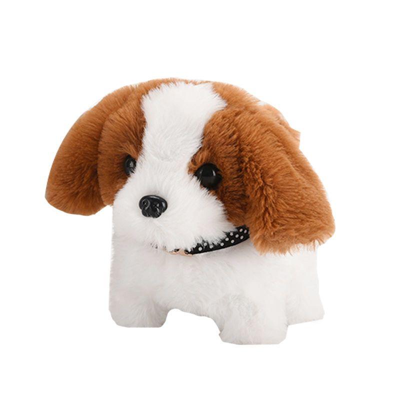 Plush Electric Puppy, Children's Simulated Teddy Dog, Can Walk and Bark, Toy Gift for Boys and Girls