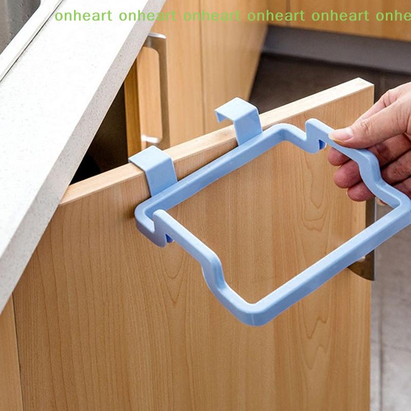 [C]Trash Rack Storage Garbage Bag Holder Cupboard Door Back Kitchen Garbage Rubbish Bag Cabinet Hanging Kitchen Organizer
