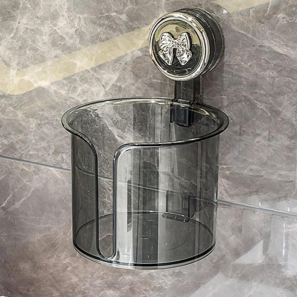Toalettpappershållare Utan Borrning Förvaringslåda för Köksdukar Transparent Dispenserlåda för Toalettrulle för Tvättrum Hotell Sovrum