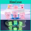 Adorable Miniature Luminous Bear Figurine Resin Garden Decoration Cute Desktop Ornament