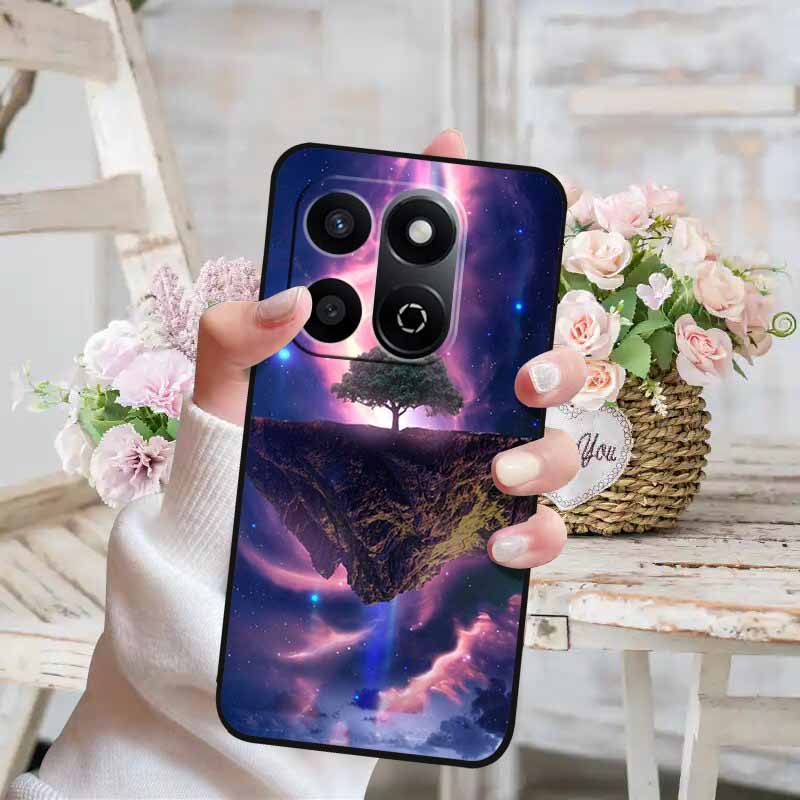 Soft Silicone Case For Honor X7c 4G 5G Cover Cat Painted Lovely Back Cover for Huawei Honor X7C 5G Phone Case HonorX7C TPU Para