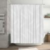 Scandinavian Wave Shower Curtain-White Geometric Pattern Shower Curtains 180X 200 Cm For Modern Spa Bathroom Decoration