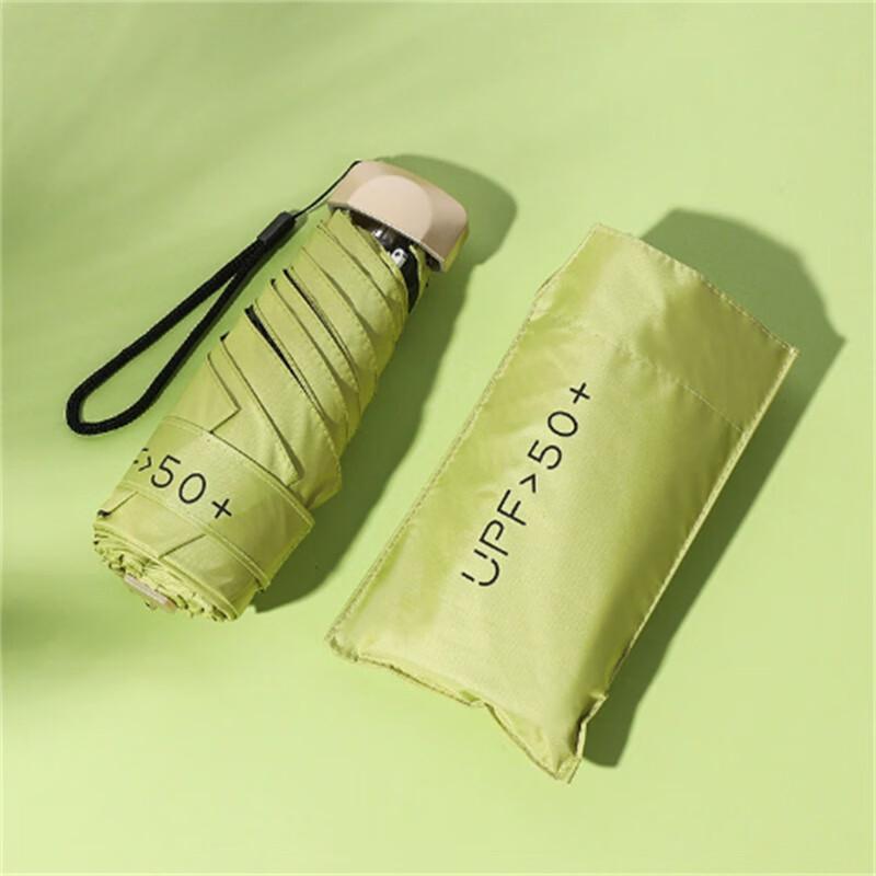 Compact Flat Five-Fold Sun/Rain Umbrella