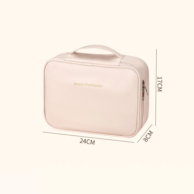 1pc Makeup Bag Hand-held Large Capacity Multi-layer Classification Storage Bag Portable Travel Toiletry Bag Cosmetics Organizer