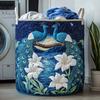 Quilted Laundry Basket Large Capacity with Handles Organizer Foldable Soft Storage Box for Nursery Bedroom Laundry Room
