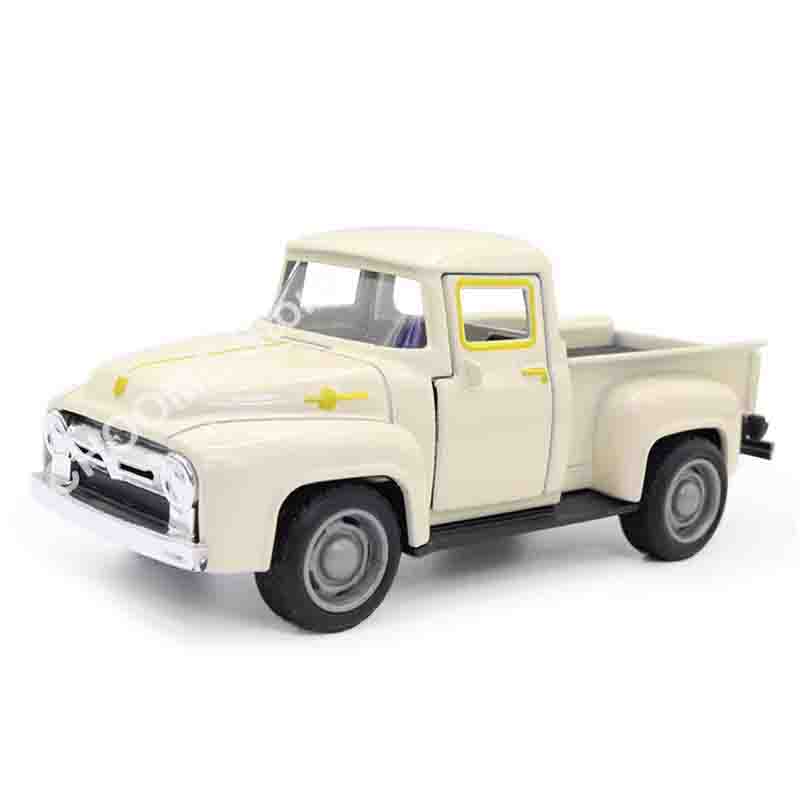 1:32 Scale Classic Pickups Truck Car Model Alloy Pull Back Diecast & Toys Vehicle For Boys Children Christmas Collection Toy Car