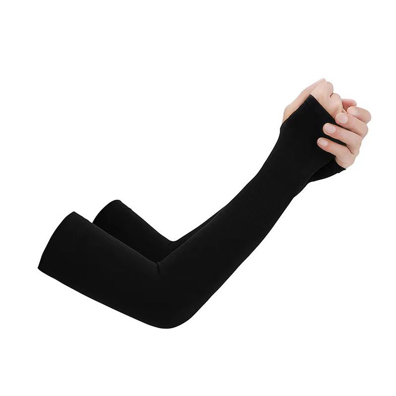 

Пара защитных рукавов и налокотников для рыбалки и велоспорта на открытом воздухе чёрный