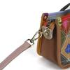 Johnature Borsa da Donna in Vera Pelle Retro Splicing Colore Casuale Borsa a Mano Versatile Morbida Pelle di Mucca Borsa a Spalla