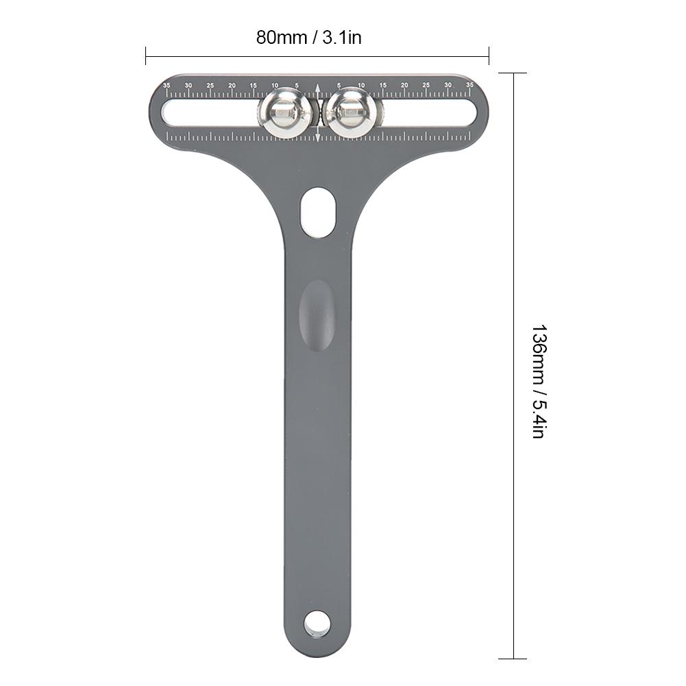 Watch Opener Two Feet T shape Watch Back Case Opener Watch Repairing Tool(Silver Gray Flat Head )