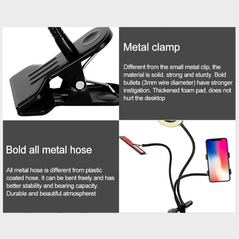 10X LED Magnifying Lamp 360°Flexible Adjustable Gooseneck Magnifier Light for Reading Craft Close Work