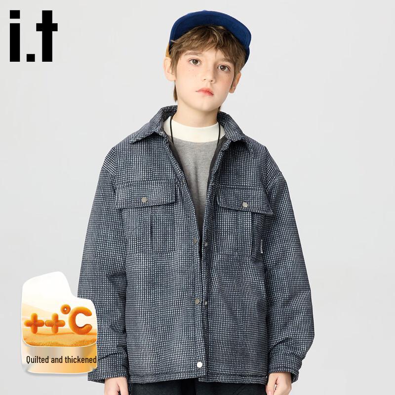 izzue Kids  Plaid Padded Shirt Jacket 160
