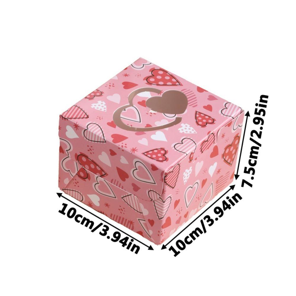 30 pezzi Scatole Regalo con Finestra a Forma di Cuore Scatole per Dolcetti di Carta Scatole per Confezioni Regalo a Cuore d'Amore Scatola per Imballaggio per Decorazioni Matrimoni Forniture per Feste di Compleanno