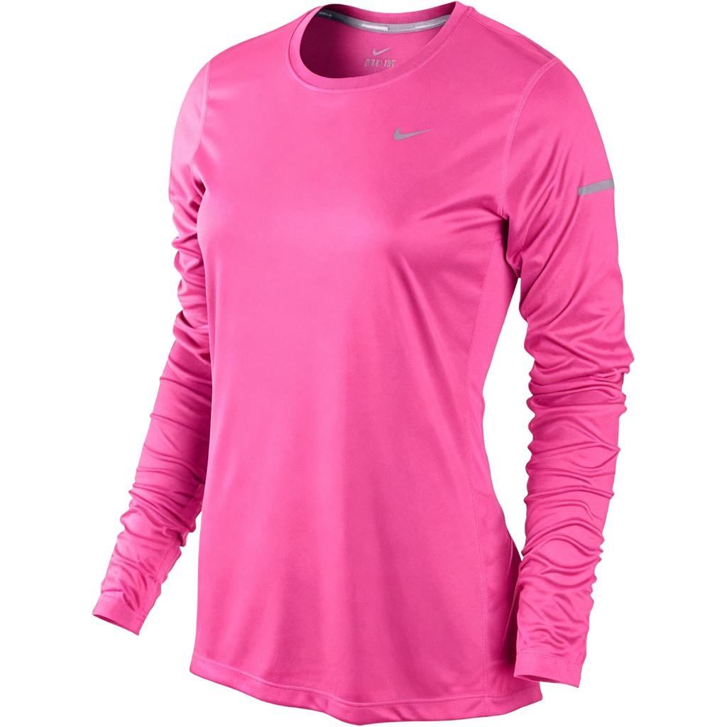 Nike Logo Round Neck Pullover Long Sleeve T-Shirt Women T-Shirt 519834-667