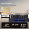 Wireless Diversity Microphone Set: Dual Ear-Mic & Quad Lavalier for Professional Stage Use, Free Shipping