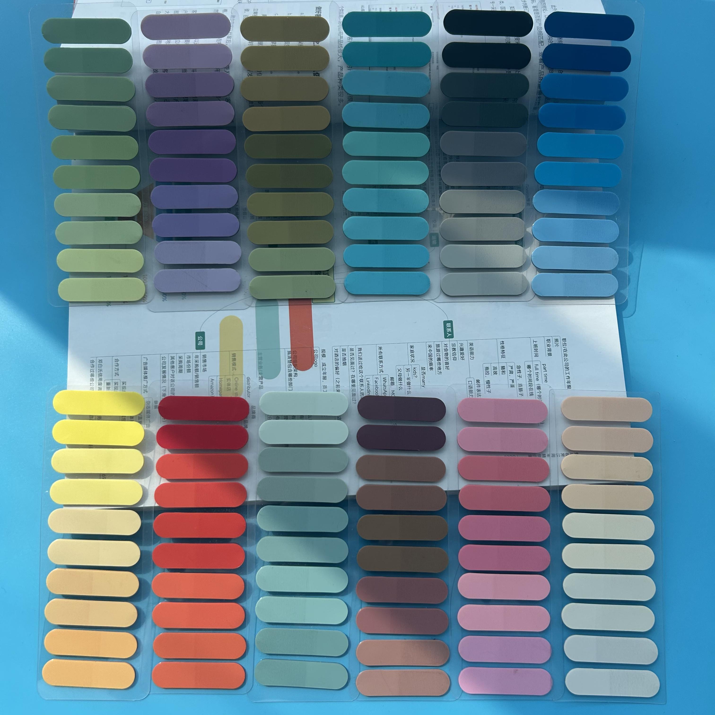 

2400 Sheets Transparent Index Creative Memo Pads Office School Stationery Self-Adhesive Stickers Posted It Sticky Note Pads20