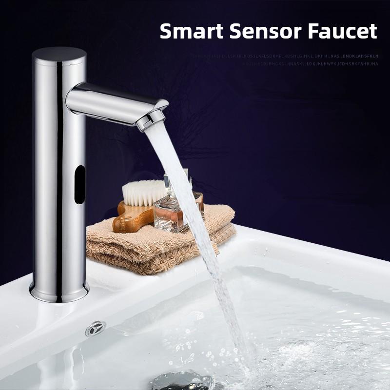 304 Stainless Steel Infrared Intelligent Sensing Faucet Household Bathroom Basin Automatic Hand Washing Device