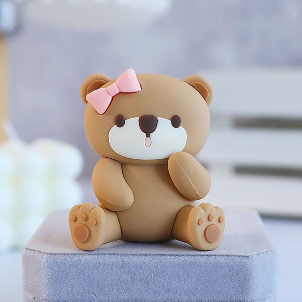 1ks Narozeninová párty Medvídkové ozdoby Potřeby pro miminko Dekorace na dorty Roztomilý topper na dort chlapec Dívka