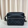 [Pre-Owned] Outdoor Classic Monogram Leather Coated Canvas Messenger Bag - Very Good #1C8248W