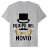 Father's Day Beer Graphic Tops Spanish Single Farewell Bachelor Party T-shirts Evg Future Team Groom Man Wedding Oversized Tees