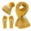 Versatile Christmas Hat Scarf Gloves Set for Schoolgirls Schoolboys Outfit