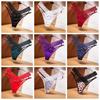 Low Waist Hollow Out Thongs Bowknot Women Mesh Briefs Comfortable Satin Silk Panties  Daily