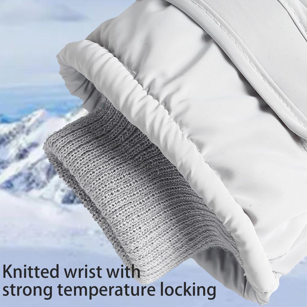 1pair Winter Waterproofed Insulated Gloves Outdoor Sports Mittens Skiing Gloves for Outdoor Sports and Snow Activity