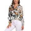 Camicia Colorata con Cavalli a Manica Lunga Camicie da Donna Cavalli Segreti Corse Camicie Vintage Top da Strada Femminili Primavera Estate