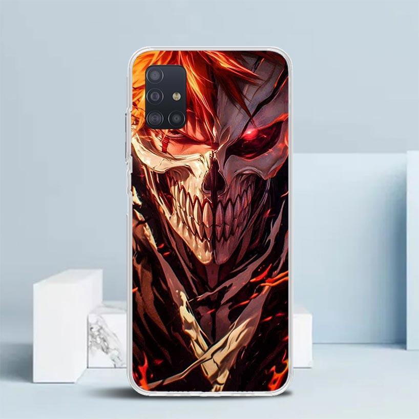 Kurosaki Ichigo Bleach Phone Case For Samsung Galaxy A52 A32 A22 A12 A51 A50S A30S A10S Note 20 Ultra 10 S10 Plus A31 A20 A71 A7