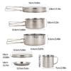 8lots Outdoor Cookware Heat Resistant Pan Handle Picnics Hiking Tableware for Picnics, Camping