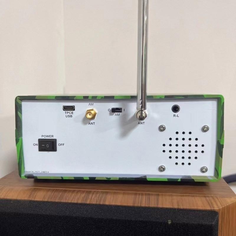 Desktop Radio Receiver SI4732 Radio with 2.8inch Large Screen Support Left Right Two Channel Headphones Output
